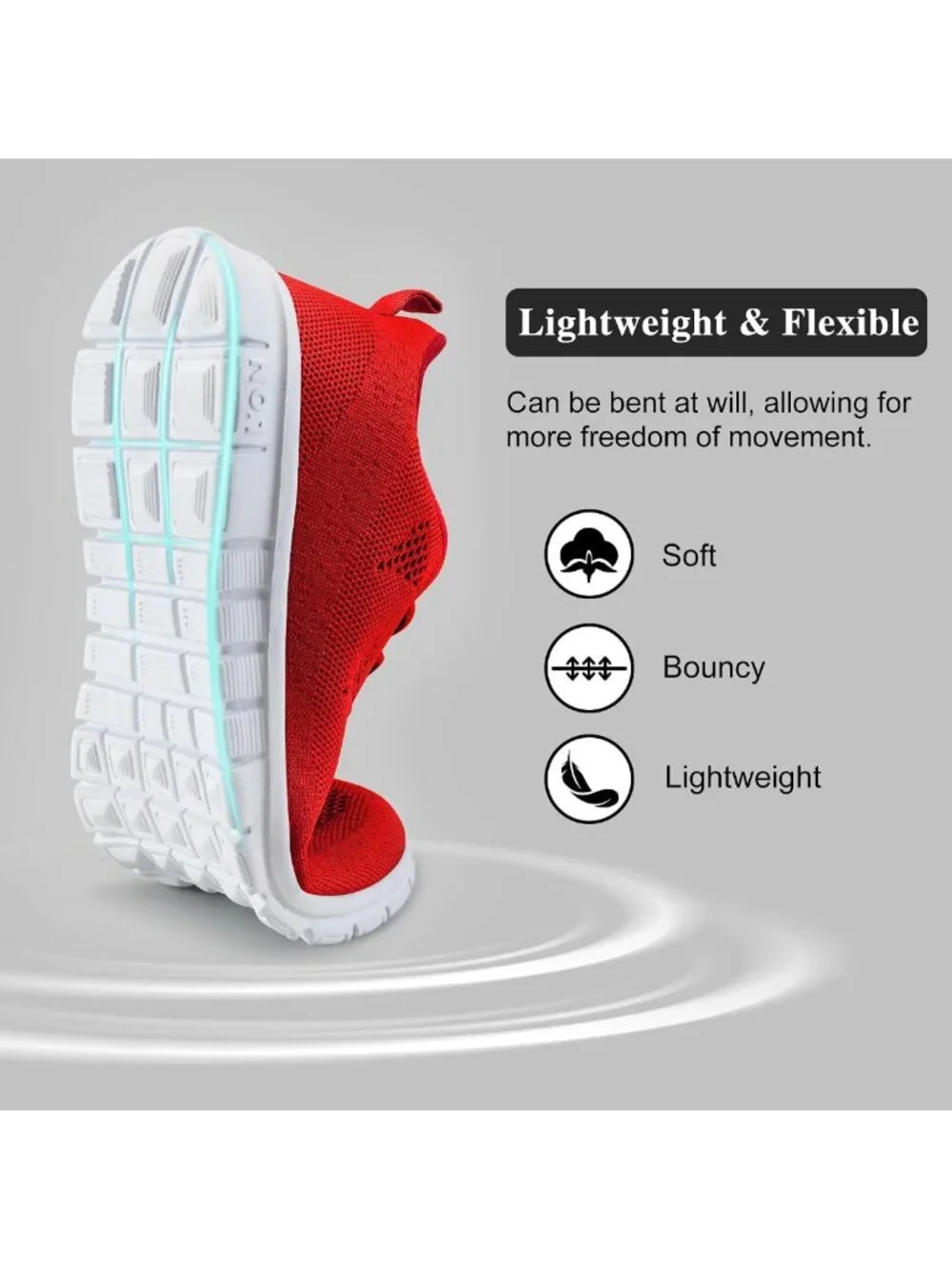 Lightweight Women's Tennis Shoes - Comfortable Non-Slip Sneakers for Walking